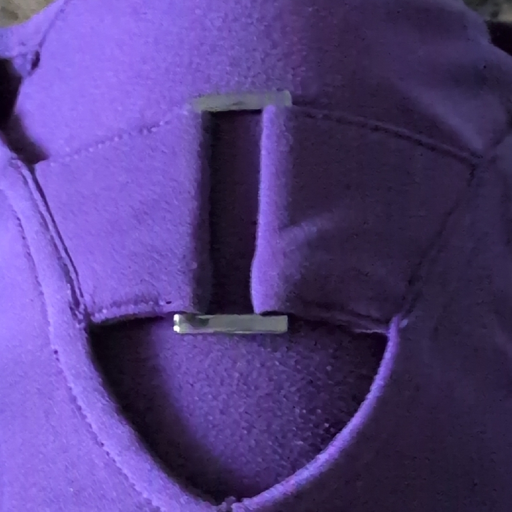 Purple 3/4 Length Sleeve Casual Work Shirt Alfani - Picture 8 of 8